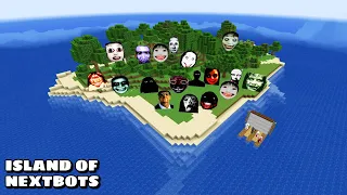 SURVIVAL ISLAND WITH 100 NEXTBOTS in Minecraft - Gameplay - Coffin Meme