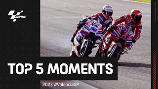 Top 5 MotoGP™ Moments 🤩 | 2023 #ValenciaGP