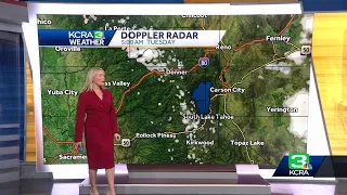 Tracking a few Tuesday showers. Northern California trending dry and warmer late week.