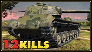 A-44 - 12 Kills - 1 vs 6 - World of Tanks Gameplay