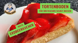 Tortenboden für Erdbeerkuchen selbst backen