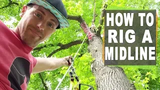 How to rig a short highline - see how to set up a midline in your yard