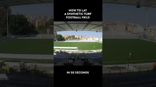 How to lay a synthetic turf football field ⚽