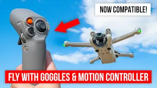 DJI MINI 3 PRO | NEW FIRMWARE - Fly Using Goggles & Motion Controller