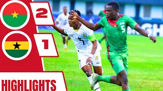 GHANA vs BURKINA FASO (1-2) ALL GOALS & HIGHLIGHTS • WAFU B AFCON QUALIFIERS || BLACK STARLETS