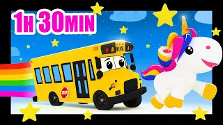 Les Roues de l'Autobus + Licornes | 1h 30min de comptines pour enfants | Titounis