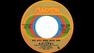 1973 HITS ARCHIVE: Big City Miss Ruth Ann - Gallery (mono 45)