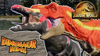 Lot of Dinosaur King Dinosaurs!!!!! | Jurassic World Evolution 2 | Battle Royale