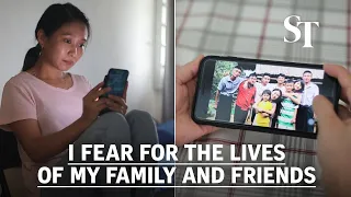 Domestic worker's fears for Myanmar family's safety