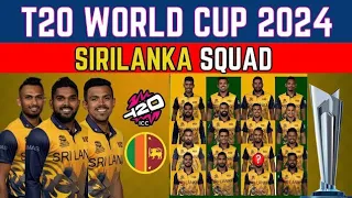 ICC T20 World Cup 2024 squad sri lanka|Sri Lanka T20 world cup full squad|SL T20 world cup squad