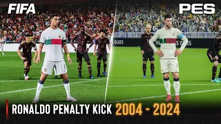 Ronaldo Penalty Kick | FIFA vs PES | 2004 - 2024 |