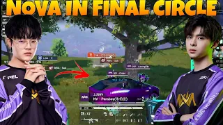 Nova Pushing With A Vehicle In The Final Circle In PMGO Qualifier!!🔥NOVA Tactical Chicken Dinner!!❤️