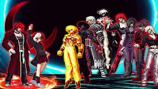 [KOF Mugen] Original Iori Yagami XIV Vs Iori Element, Bosses Orochi Team