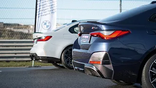 BMW i4 M50 vs BMW M3 Competition xDrive - REMATCH! - Van Poelgeest