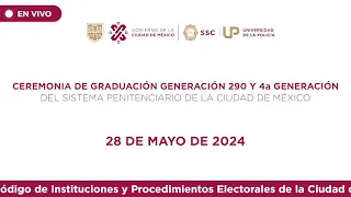 Graduación de las Generaciones 290 con perfil preventivo y 04 con perfil custodia penitenciario