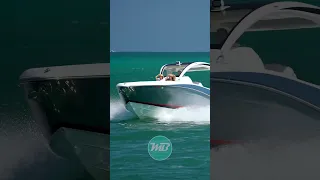 MTI V-Series Triple Mercury Racing Verado 400R | Haulover Inlet | Miami Boats | #shorts