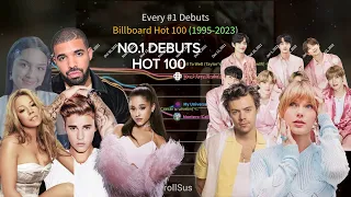 UPDATED: Every #1 Debuts - Billboard Hot 100 Chart History (1995-2023)