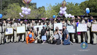 County of Santa Clara Sheriff's Recruits surprise 8-year-old girl with a magical gift