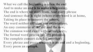 "Little Gidding" by TS Eliot (read by Tom O'Bedlam)