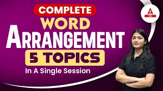 SSC CGL 2023 Reasoning | Complete Word Arrangement | Reasoning by Gunjan Ma'am