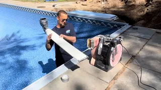 SEE THIS POOL LINER INSTALLED #swimmingpool #liner #poolrenovation #howto #video