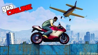 МОТО ПАРКУР ЧЕРЕЗ ВСЮ КАРТУ! (GTA 5 ONLINE ГОНКИ)