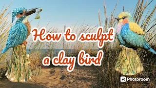 How to sculpt a clay bird! #sculpting #potterytutorial ❤️Full tutorial