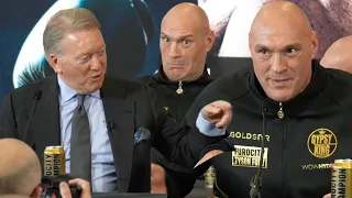 TYSON FURY CORRECTED BY FRANK WARREN | Full Press Conference | WARNS USYK