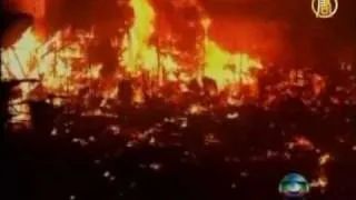 Пожар превратил бразильские трущобы в гору пепла