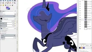 Speedpainting Princess Luna (again)