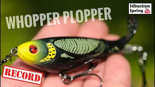 CRAZY TOPWATER BLOWUPS and METER PIKE on the WHOPPER PLOPPER !!!