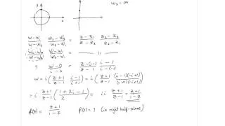 M213  Mobius transform   w 3 is infinity