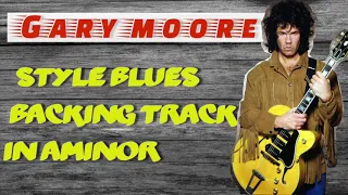 Gary Moore Style 6/8 Blues Backing Track in Am (80 BPM) // Easy Blues Backing Tracks