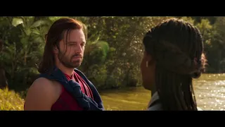 Black Panther (2018) Post Credits Scene (1080p HD) Bucky and Shuri Meeting