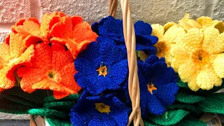 Crochet Primrose Flower Pattern (100K Subscriber Celebration Video)