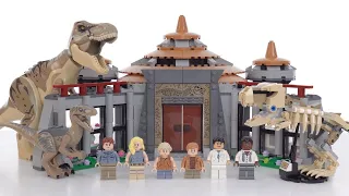 LEGO Jurassic Park Visitor's Center: T. Rex & Velociraptor Attack fan review! Good bones, a bit lean