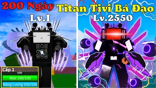 [BloxFruit] 200Ngày Titan TiviMan Bá Đạo Siêu Mạnh- Thức Tỉnh Tộc Tivi Cyborg Full Gear