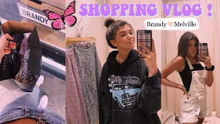 BACK TO SCHOOL CLOTHES SHOPPING VLOG | BRANDY MELVILLE, URBAN OUTFITTERS, PACSUN