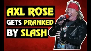 Guns N' Roses: Slash Pranks Axl Rose During Live Interview!