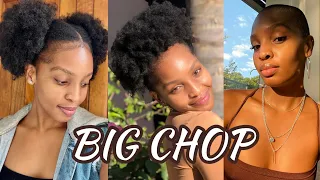 HAIR VLOG: Big Chop | Afro Big Chop | Natural Hair Journey | Sorbet Man | South African YouTuber