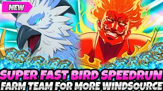 *SUPER FAST & EASY BIRD SPEED RUN TEAM* For More Wind Sources Per Day! Farm Guide (7DS Grand Cross)