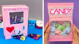 DIY candy vending machine 🌸 paper craft / valentines gift ideas /how to make /art and craft #shorts