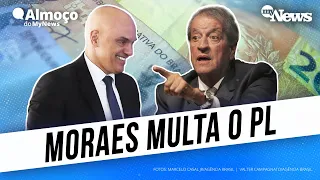 Alexandre de Moraes multa o PL, partido de Bolsonaro | R$ 22 milhões