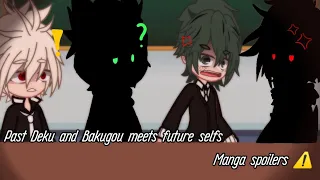 | Past Deku and Bakugou meets future selfs | Manga spoilers ⚠️ | BNHA / MHA | Gacha club |