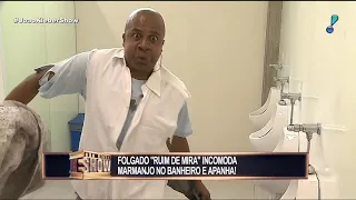 pegadinhas Toninho tornado , bêbado folgado incomoda marmanjos no banheiro