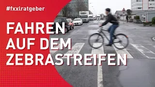 Zebrastreifen überqueren mit dem Fahrrad | Regeln im Straßenverkehr