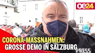 Corona-Maßnahmen: Große Demo in Salzburg