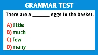 QUANTIFIERS: A few, Many, Much, Little, Any | Grammar Quiz