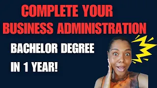 Complete Your Business Administration Degree in 1 Year | Uopeople