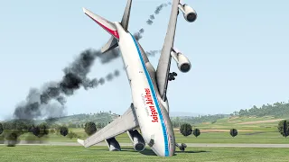 Crazy B747 Pilot Makes The Most Awkward Emergency Landing Ever | XP11